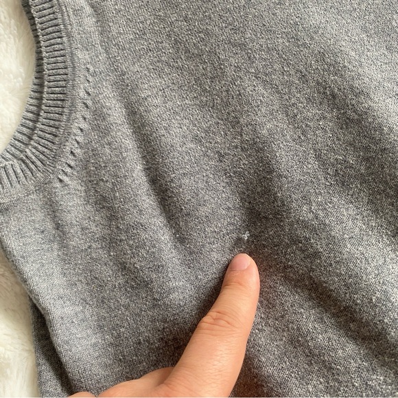 Cleo Petites Sweater Vest Waist Tie - Grey - Picture 10 of 10